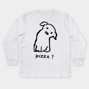 Is it pizza time? Kids Long Sleeve T-Shirt